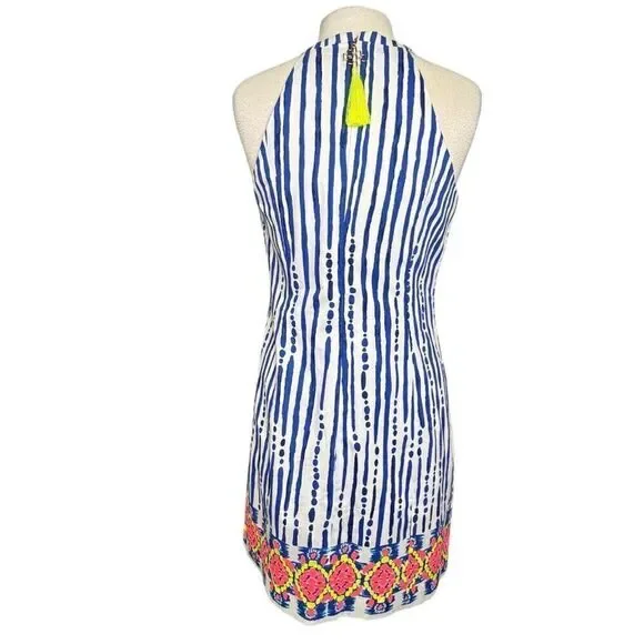 Lilly Pulitzer Iveigh Shift Blue Crush Bay Stripe Dress - Picture 3 of 11